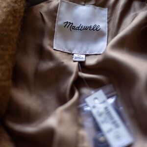 NWT Madewell • the larsen blazer in bouclé wool blend size XL